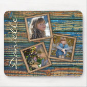 Maßgeschneidertes rustikales Landhaus Holzkornmust Mousepad (Vorne)