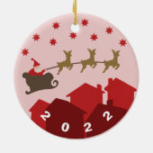 Maßgeschneidertes Santa Claus Ornament | Weihnacht (Hinten)