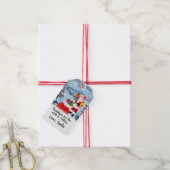 Maßgeschneidertes Santa-Design Geschenkanhänger (Mit Garn)