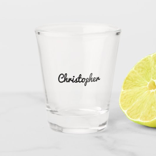 Maßgeschneidertes Schiebeglas Schnapsglas (Vorderseite)