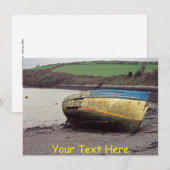 Maßgeschneidertes Schiffswrack, Cornwall, UK Card (Vorne/Hinten)