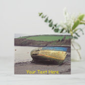 Maßgeschneidertes Schiffswrack, Cornwall, UK Card (Stehend Vorderseite)