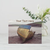 Maßgeschneidertes Schiffswrack, Cornwall, UK Card (Stehend Vorderseite)