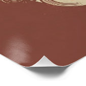 Maßgeschneidertes Schildkrötenplakat Poster (Ecke)