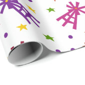 Maßgeschneidertes Schleifpapier für Windmühlen Geschenkpapier (Rolleneckpunkt)