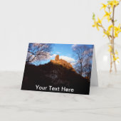 Maßgeschneidertes Schloss Karte (Gelbe Blume)