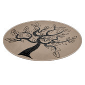 Maßgeschneidertes Schneidebrett mit Baum (Ecke)