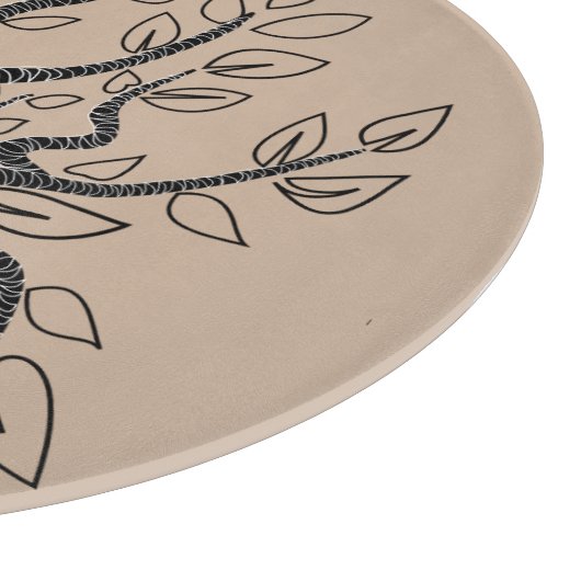 Maßgeschneidertes Schneidebrett mit Baum (Ecke)