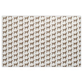 Maßgeschneidertes Schokolade Labrador Hunde Silhou Stoff (Yard (91,4 cm))