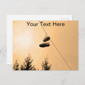 Maßgeschneidertes Schuhschleppen Postkarte (Vorne/Hinten)