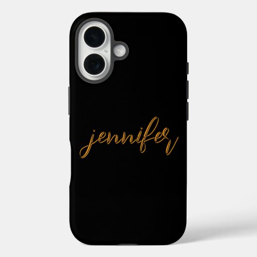 Maßgeschneidertes Schwarz Case-Mate iPhone Hülle (Rückseite)