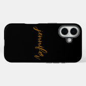 Maßgeschneidertes Schwarz Case-Mate iPhone Hülle (Rückseite (Horizontal))