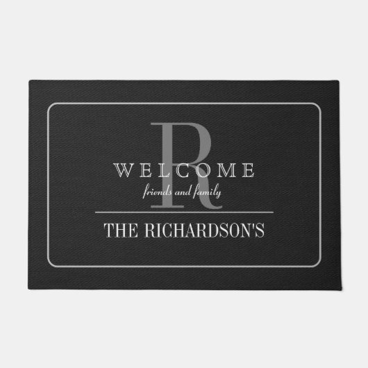 Maßgeschneidertes Schwarz-Gummi-Design mit Persona Fußmatte (Vorderseite)