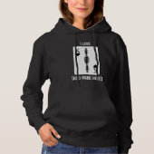 Maßgeschneidertes SCHWARZ KÖNNEN KARTE Schachstück Hoodie (Vorderseite)