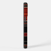 Maßgeschneidertes schwarz-orangefarbenes, weißes A iPhone Hülle (Rechte Seite)