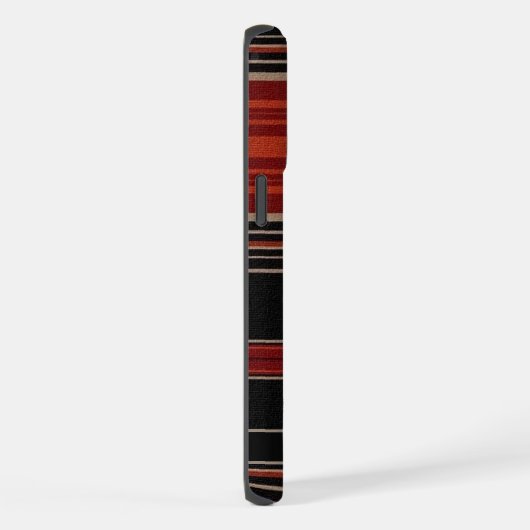 Maßgeschneidertes schwarz-orangefarbenes, weißes A iPhone Hülle (Rechte Seite)