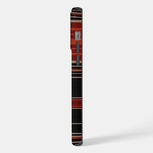 Maßgeschneidertes schwarz-orangefarbenes, weißes A iPhone Hülle (Linke Seite)