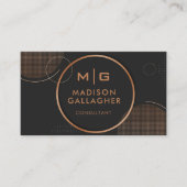 Maßgeschneidertes Schwarz- und Goldkaffee Beruflic Visitenkarte (Vorderseite)