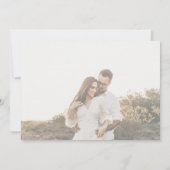 Maßgeschneidertes Schwarz-Weiß-Foto Dankeskarte (Rückseite)