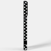 Maßgeschneidertes Schwarz-Weiß-Polka-Dot-Design Case-Mate iPhone Hülle (Rückseite / Rechts)