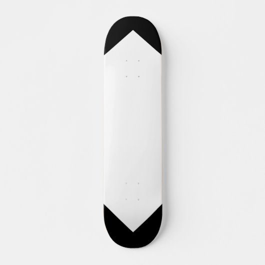 Maßgeschneidertes schwarz-weißes Muster Skateboard (Vorne)