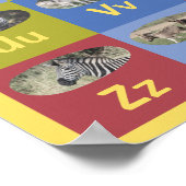 Maßgeschneidertes schwedisches Alphabet Poster (Ecke)