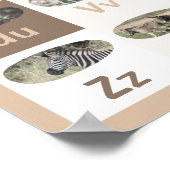 Maßgeschneidertes schwedisches Alphabet Poster (Ecke)