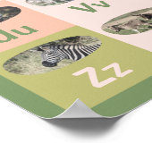 Maßgeschneidertes schwedisches Alphabet Poster (Ecke)