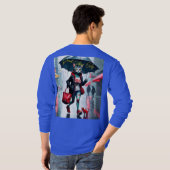 Maßgeschneidertes Schwergewicht Langschlauch-Baumw T-Shirt (Schwarz voll)