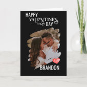 Maßgeschneidertes Scratch-Foto Moderne Monogramm-L Karte (Vorderseite)