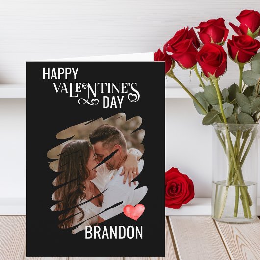 Maßgeschneidertes Scratch-Foto Moderne Monogramm-L Karte