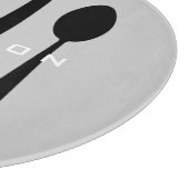 Maßgeschneidertes Silverware Cutting Board Schneidebrett (Ecke)