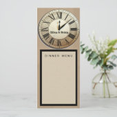 Maßgeschneidertes Silvester-Hochzeitsprogramm Einladung (Stehend Vorderseite)