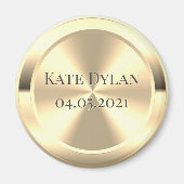 Maßgeschneidertes, simuliertes Messingkreisblatt Magnet (Vorne)