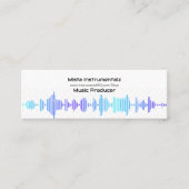 Maßgeschneidertes Sound Wave White Telefonnummerkarte (Vorderseite)