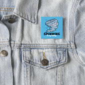 Maßgeschneidertes Spinning ist mein Hobby Button (Beispiel)