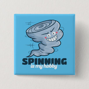 Maßgeschneidertes Spinning ist mein Hobby Button