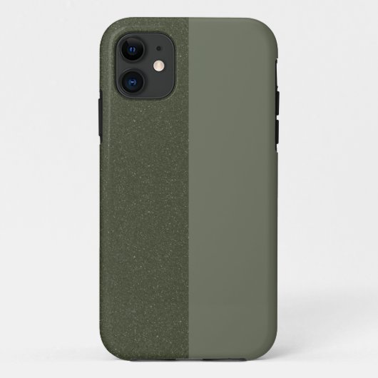 Maßgeschneidertes Split Matte + Textured Green iPh Case-Mate iPhone Hülle (Rückseite)