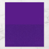 Maßgeschneidertes Split Matte-Top-Glitzer-Untergru Weinetikett (Einzelnes Label)