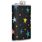 Maßgeschneidertes Sternmuster Bierbraun und Weinfl Flachmann (Rechts)