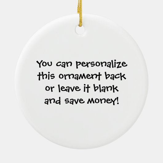 Maßgeschneidertes Strichmännchen Kinder Familiende Keramikornament (Hinten)