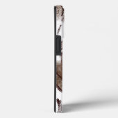 Maßgeschneidertes, stylisches Braun-Aquarell-Monog Case-Mate iPhone Hülle (Rückseite / Rechts)