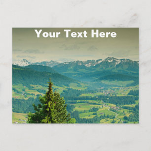 Maßgeschneidertes Sulzberg, Österreich Postkarte