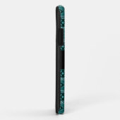 Maßgeschneidertes Tee- und schwarzes Aztekenmuster Case-Mate iPhone Hülle (Hinten/Rechts)