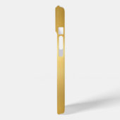 Maßgeschneidertes Template Metallic Look Gold Mono Case-Mate iPhone Hülle (Rückseite / Links)