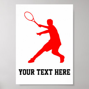 Maßgeschneidertes Tennisplakat für Kinderzimmer Poster