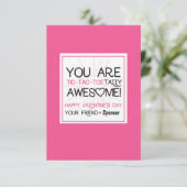 Maßgeschneidertes Tic Tac Toe Valentine Einladung (Stehend Vorderseite)