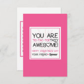 Maßgeschneidertes Tic Tac Toe Valentine Einladung (Vorne/Hinten)