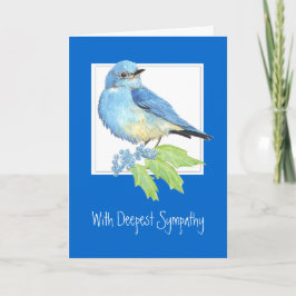 Maßgeschneidertes, tiefstes Beileid, Mountain Blue Karte