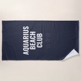 Maßgeschneidertes Tierzeichen, einfaches, modernes Strandtuch